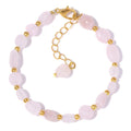 Unisex Trendy Braided Adjustable Bracelet Women's Natural Jewelry Inspired by Irregular Strawberry Crystal Pearl Ball Shape