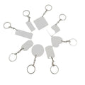 Customized Vintage Metal Keychains Double-Sided Sublimation Aluminum Blanks Factory Wholesale Fashionable Size Shape Keychains