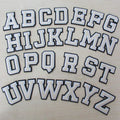 Customized A~Z Alphabet Chenille Patch Customized Your Own Color Chenille Letter Patch