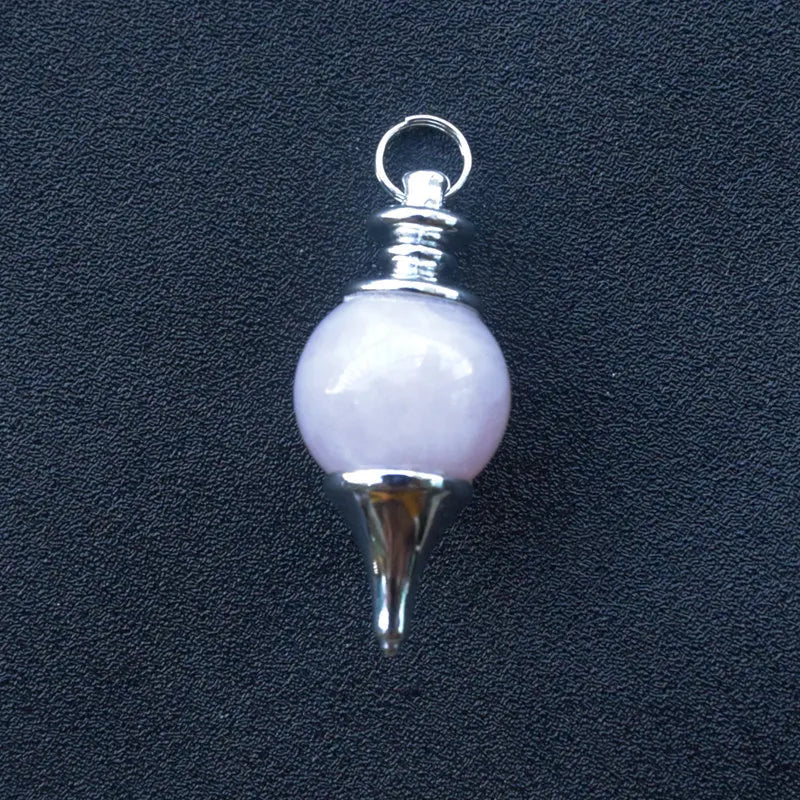 Crystal Crafts Latest HY Rose Quartz Gemstone Ball Pendulum Dowsing Pendulum for decoration sale