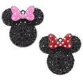 Cartoon Character Mouse Head Crystal Pendant Cute Style Zinc Alloy Animal Rhinestone Charm for DIY Jewelry Making
