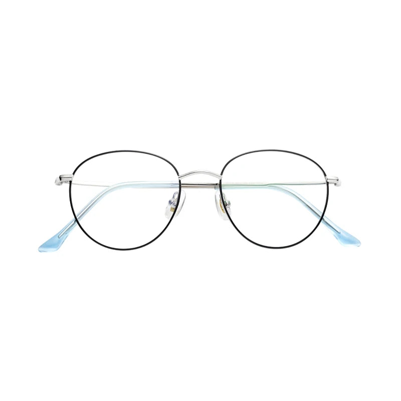 Prescription Glasses Optical Golden Metal Eyeglasses Frames for Men Women