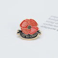 Manufacturer Enamel Poppy Flower Pin Badge Remembrance Day Souvenir Lest We Forget Hat Clothes Tie Scarf Lapel Pin Brooch