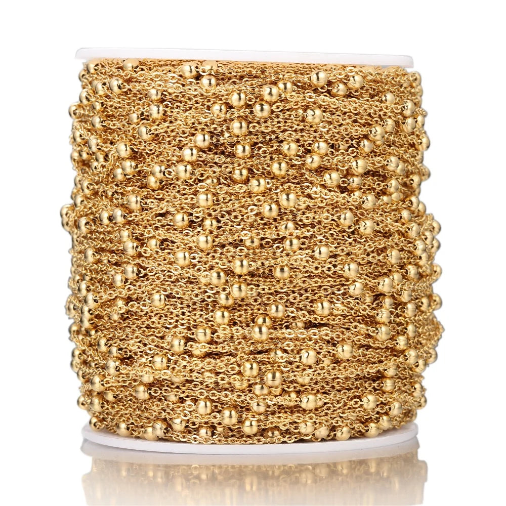 2 Meters Satellite Cable Link Beads Chains DIY Bracelet Jewelry Making Necklace Handicraft Anklets Accessories