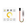 Mini Wireless RF 86 Touch Panel Remote Control LED Strip Controller for CCT SPI Running Water Horse LED Strip 6A Output Current