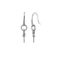 Natural Diamond Women Earrings Wholesale 18k Gold Mounting for Pearl