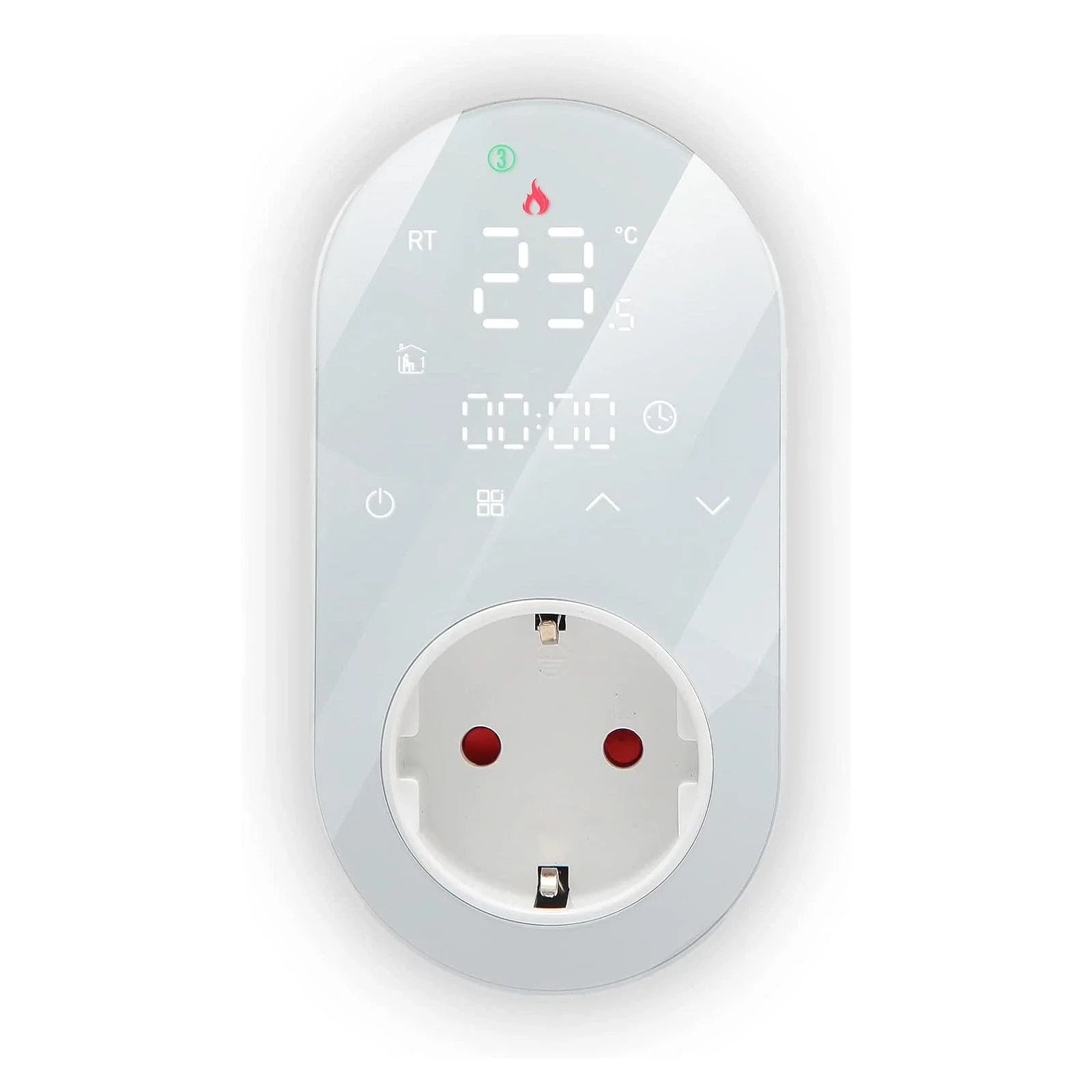 EU UK Us 16A WiFi Digital Thermostat Outlet Plug APP Control Socket Temperature Controller With Touch Button