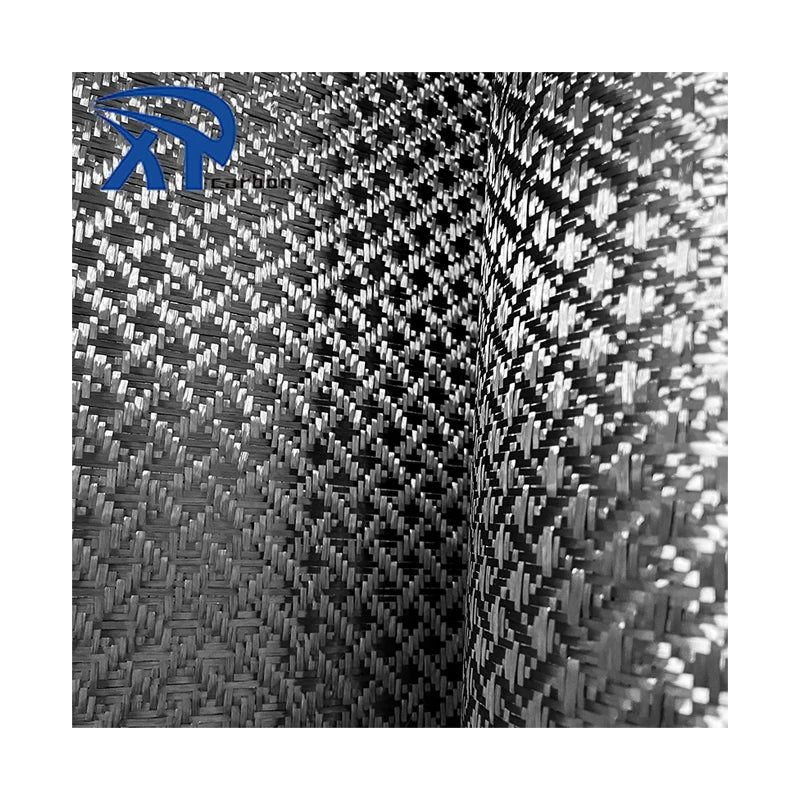 Carbon Aramid Hybrid Jacquard Fiber Fabric Fibre Cloth