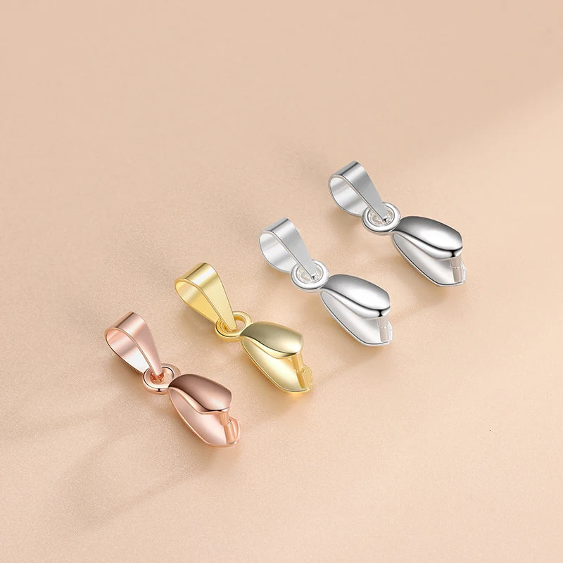 Wholesale Jewelry 925 Sterling Silver Accessories Pendant Connector Gem Clasp for Jewelry Handmade