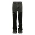 High Quality 8509 Designer Baggy Cargo Men's Wholesale Custom Black Flare Pants Hip Hop Washed Loose Fit Carpenter Denim