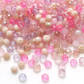 2025 Crystal Wholesale Mixed Colors Glass Crystal Rondelle Beads for Jewelry Making