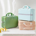 Portable 14-Inch Lightweight Cosmetics Storage Box with Lockable Password Waterproof Boarding Suitcase with Soft Handle