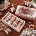 18 Rolls Per Box Vintage Washi Tape Set Old Dreams Museum Series Handbook Collage Decorative Stickers