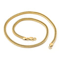 4/5/6/7mm Wholesale Hip Hop Jewelry Chopin Chain Gold Plated Stainless Steel Franco Chain Necklace for Men