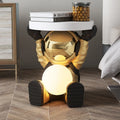 Dropshipping Floor Home Decoration Astronaut Tray Bedside Ornaments Resin Craft Astronaut Tray Sculpture With Ball Night Light