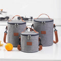 Eco Friendly Cooler Bag Insulated Lunch Bag in Office Cylindrical Bag to Lunch