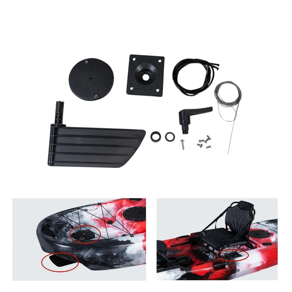 LSF  Factory Manufacturer Kayak Accessories Plastic Rudder System for Pedal Fishing Kayak