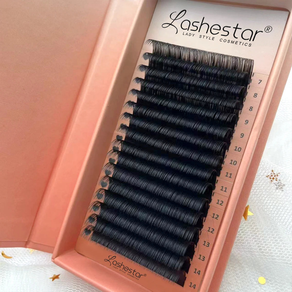 Korean Pbt Supply Private Label Vendor Handmade Dark Matte Mega Volume Mink l Curl Cc Curl Eyelash Extensions