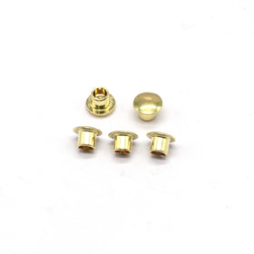 Factory Price Manufacturer Supplier Round Head Semi Tubular Brass Rivets for Garment Fasteners