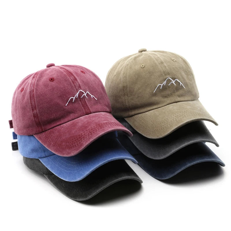 Fashion Retro Cross-Border Washed Aged Embroidery Sports Cap Outdoor Sun Protection Dad Hats Customize Unisex Baseball Caps