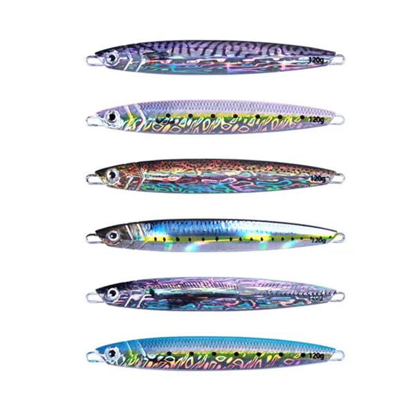 SNEDA High Simulation 3D Printing UV Skin Fishing Lure Attractive Colorful Jigging Metal for Lake Stream Targetting Zander