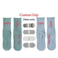 100% Cotton Pilates Grip Yoga Socks Custom Logo Anti-Bacterial & Anti-Slip High Quality Crew Style for Summer & Autumn Sports