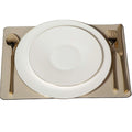 C-29High Quality Light Luxury Custom Size Mark Leather Wholesale Large Meal Mat Romantic Table Breakfast Dinner Coffee Mat