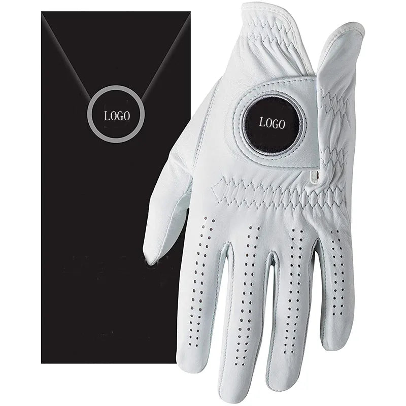China Manufacture Golf Gloves Cabretta Leather Custom Men Women Left Hand Right Hand With Cadet Size From Small to XXL