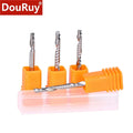 DouRuy Grade-A 3.175/4/5/6mm High Quality Carbide CNC Router Bits One Single Flute End Mill Tools Milling Cutter