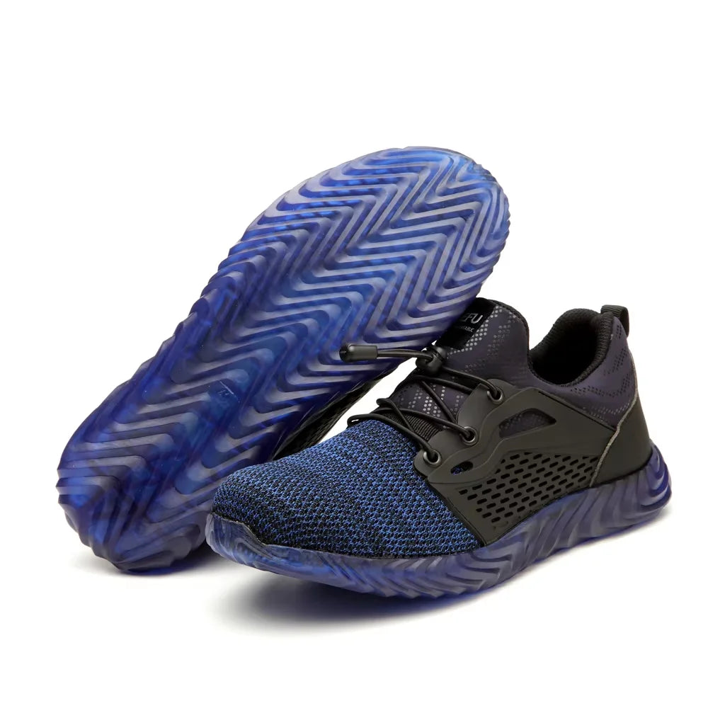 Anti-smash Anti-Puncture EN12568 Light weight Safety Shoes SteelToe Rubber Bottom 6000V Insulation Work Shoes For Men