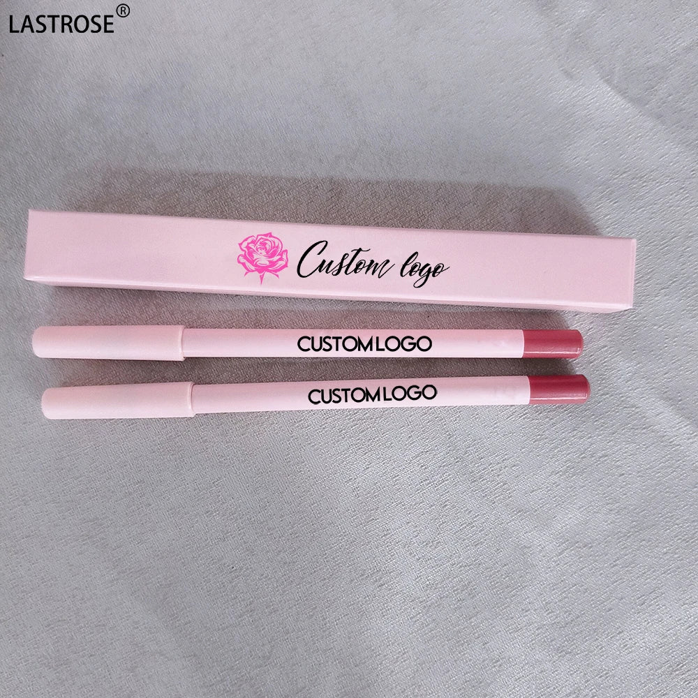 High Pigment Waterproof Pink Lip Liner Pencil Vegan Dark Brown Smooth Lip Liner