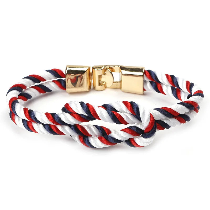 SC Popular Simple Handmade Bracelet Fashion Colored Braid Rope Bracelet Trendy True Lover's Knot Couple Bracelet for Women Men
