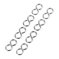China Factory Wholesale Jewelry Fashion Stainless Steel Clasp Close Eight 8 Shape Connectors Accessories