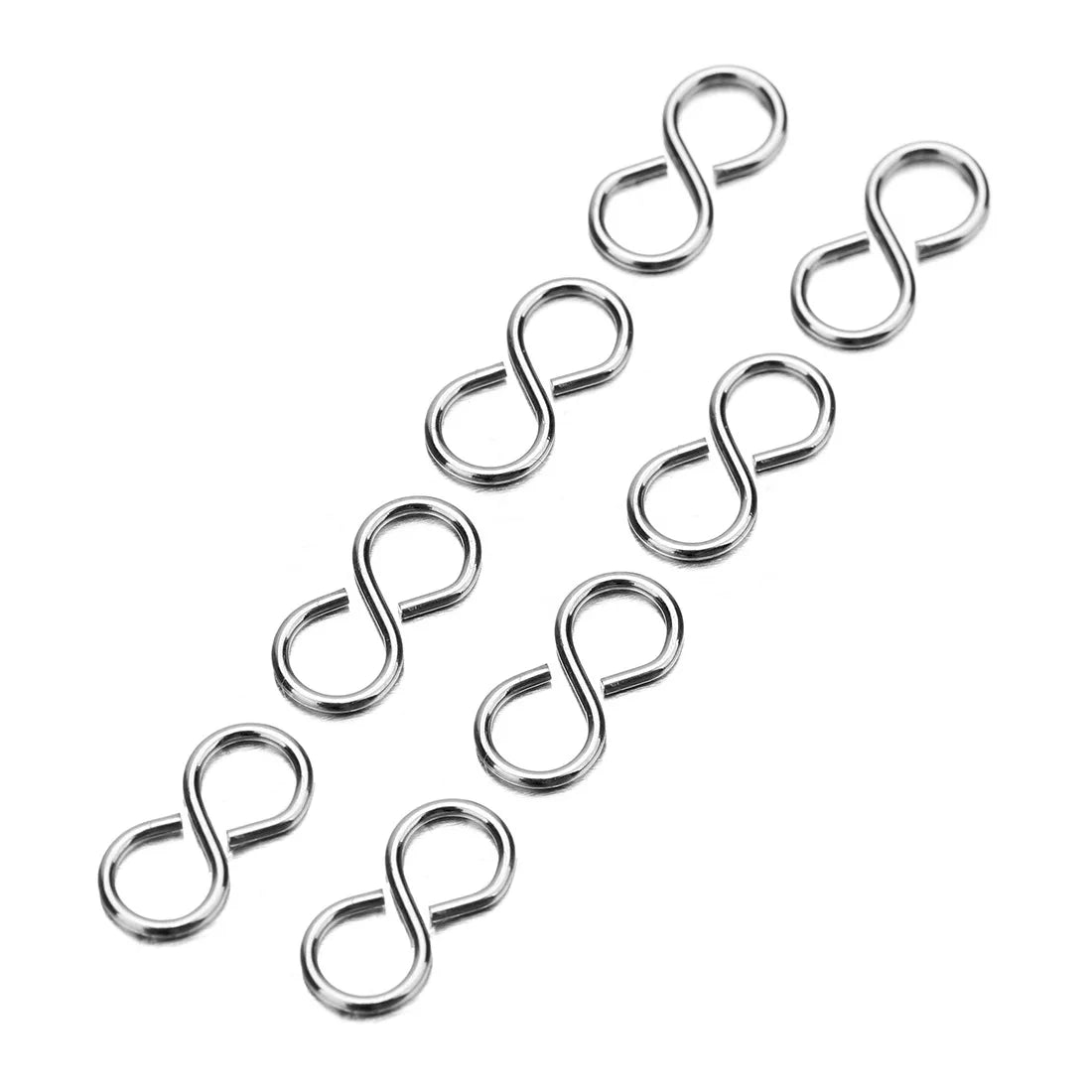 China Factory Wholesale Jewelry Fashion Stainless Steel Clasp Close Eight 8 Shape Connectors Accessories