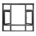 PA Custom Ultra Narrow Smart Aluminium Frame Hurricane Proof Windows Tilt Turn Casement Window