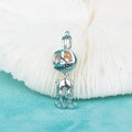 C030077 Sterling Silver Skull Shape Freshwater Pearl Cage Pendant Necklace Jewelry Locket for Pearl Party