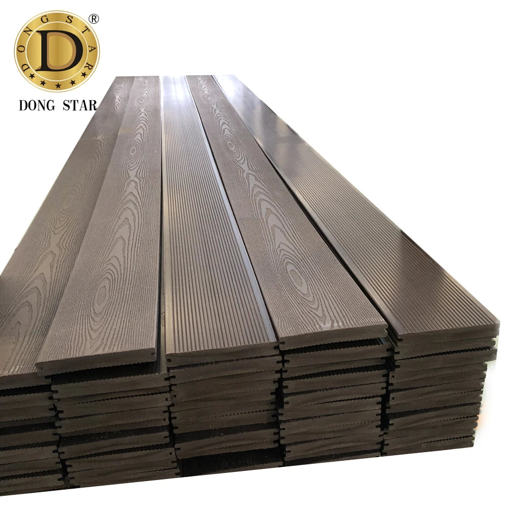 Waterproof Modern Two-Face Different Color WPC Co-extrusion Decking with Interlocking System for Exterior Flooring