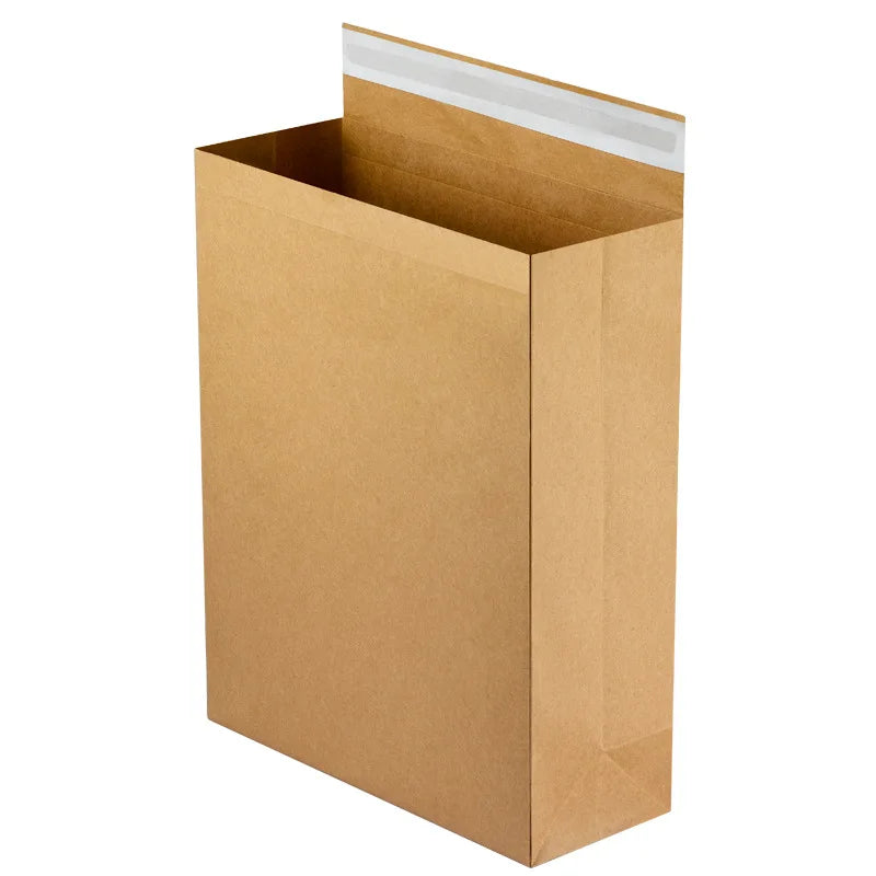 Waterproof Good Quality Kraft Paper Garment Stand-up Bag Double Glue Easy to Tear Reusable Self-adhesive Kraft Paper Bag