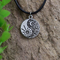 Day and Night Necklaces Sun and Moon Pendant with Chain Yin-Yang Moon and Sun Necklace Star Jewelry