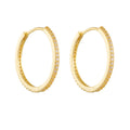 Fashion Jewelry Earrings for Women 925 Silver Earrings With Gold Plated Hoops