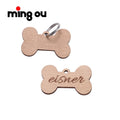 Wooden Crafts Personalized Name Tag for Pet Collar Dog Name ID Tag Blank Wood Cat Tag for Engraving Blanks