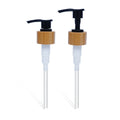 Bathroom and Washroom Hand Soap Bottle Pump Sprayer with Bamboo Ring Non-Spill