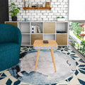 HOMEMORE Nordic Modern Furniture Smart Wireless Charging Speaker Wooden Coffee Table Bedside Table Living Room Furniture