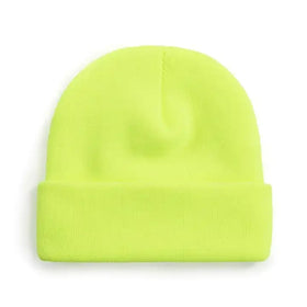 Warm Ribbed Knit Beanie with Folded Cuff Custom Embroidery Blank Winter Hat for Men and Women Beanies Hats
