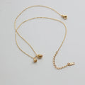 2021 New Design Delicate Lady Jewelry Stainless Steel Link Chain Necklace Hypoallergenic Lotus Root Flower Necklace