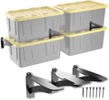 Wall-Mounted Storage Shelf Tote Rack Classic WallBin System Bracket Shelves Fits 27-Gallon Bins