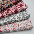 Low MOQ Combed Cotton Poplin Fabric Digital Printed Floral Design for Quilt Home Decor Shirts
