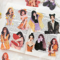 30pcs/pack PET Sticker Pack Customized Life Series Character Handbook DIY Material Decorative Stickers