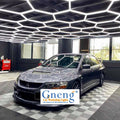 One-step Connection Dimmable Ceiling Lights for Garage Car Showroom Hexagonal Gym Light