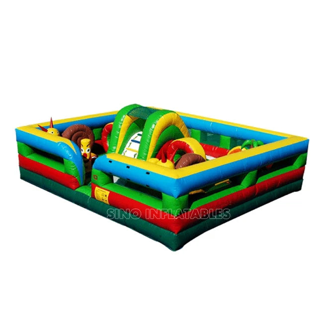 Commercial Grade Outdoor square Garden Inflatable Amusement Park Playground for Kids Parties
